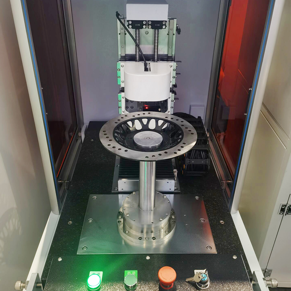 {BD101 Semi-automatic Brake Disc Laser Testing Machine for High-Precision Dimension Measurement}