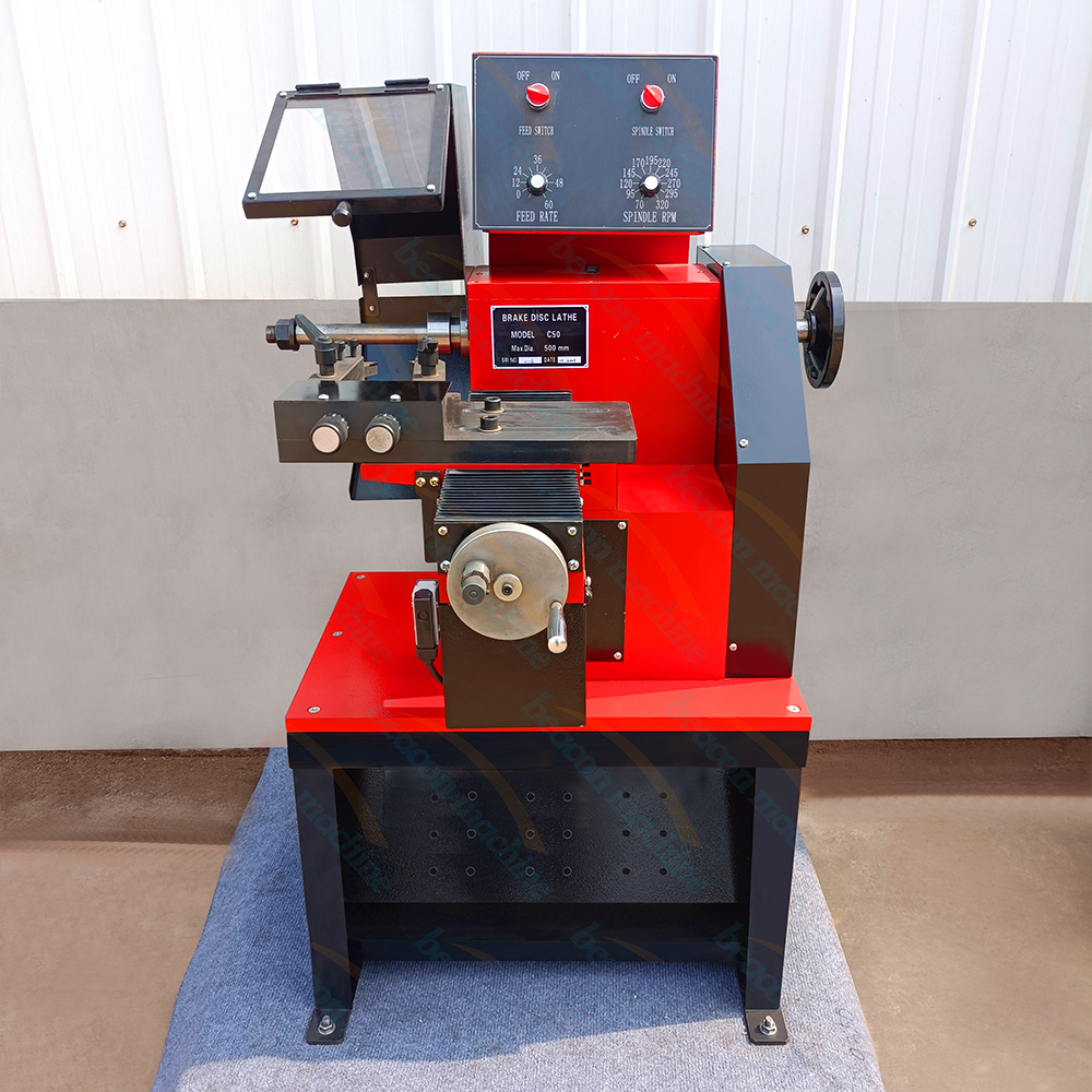 {C50 Brake Disc Lathe Machine with Stepless Variable Speed for Auto Repair}