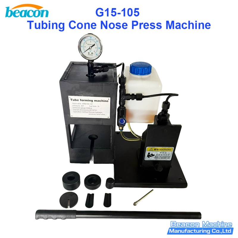 {G15-105 30T Manual Hydraulic Fuel Pipe Cone Head Press 600Bar High-Pressure Tubing Flaring Tool}