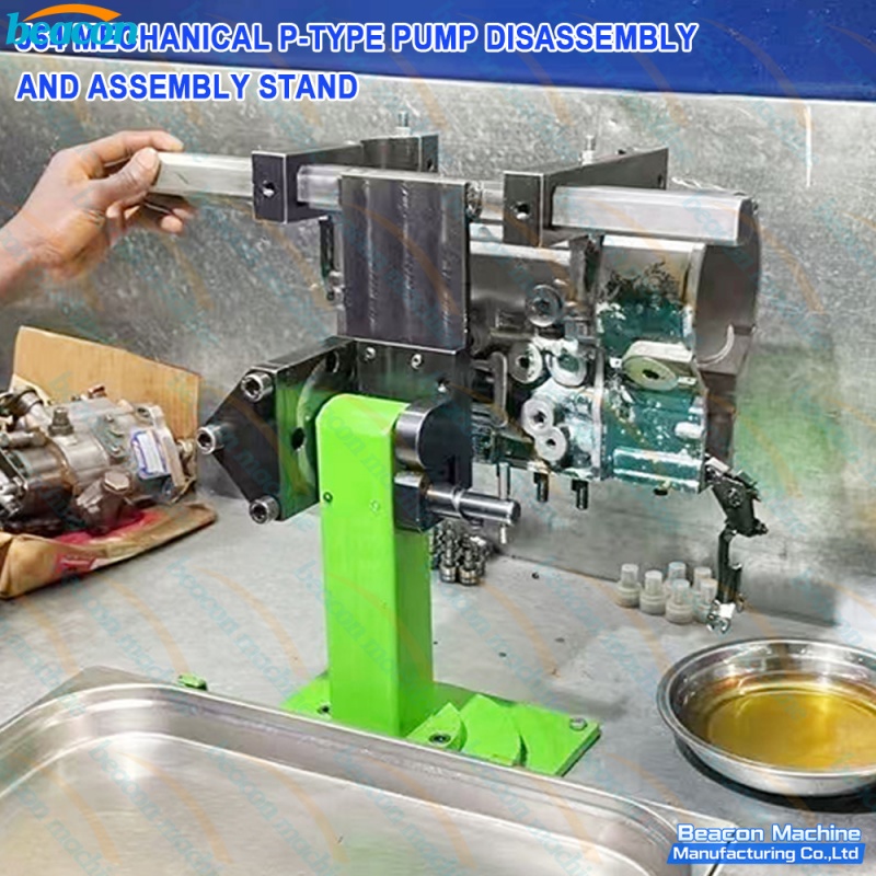 {J64 Rotary Dismantling Stand for Diesel P-Series Fuel Injection Pumps Euro II Mechanical Pump Repair Bracket}