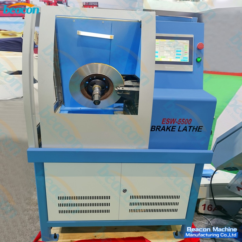 {ESW-5500 Smart CNC Brake Disc Lathe LED Touch Screen Precision Rotor Resurfacing Machine}
