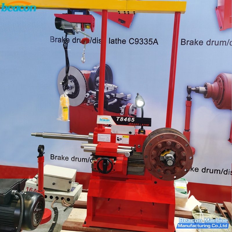 {T8465 Heavy Duty Brake Disc and Drum Lathe Professional Resurfacing Machine for Large & Medium Vehicles}