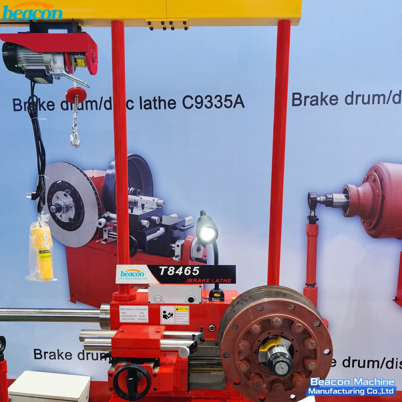 {T8465 Heavy Duty Brake Disc and Drum Lathe Professional Resurfacing Machine for Large & Medium Vehicles}