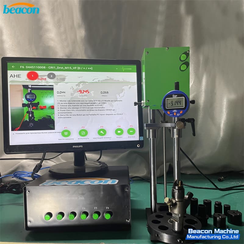 {CRM950 Stage 3 Common Rail Injector Repair & Stroke Measurement Tool Kit with Software Database}