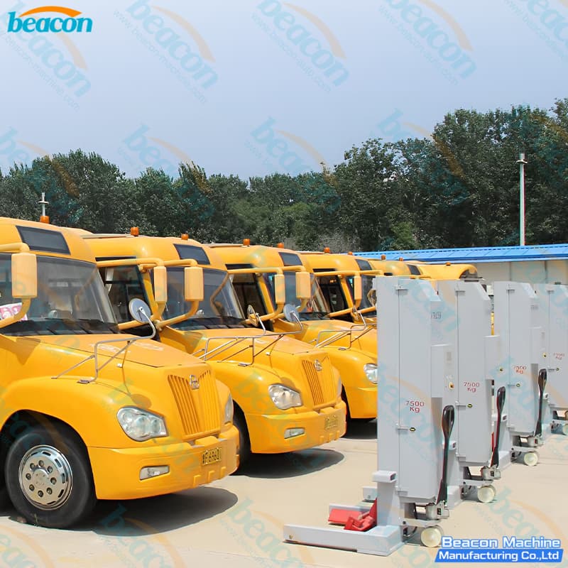 {BC-4075 30Ton Wireless Mobile Heavy Duty Column Lift For Bus Truck Repair Beacon Machine}