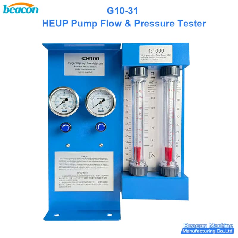 {G10-31 HEUP Pump Flow Pressure Tester for Caterpillar C7 C9 Engine Pump Test}