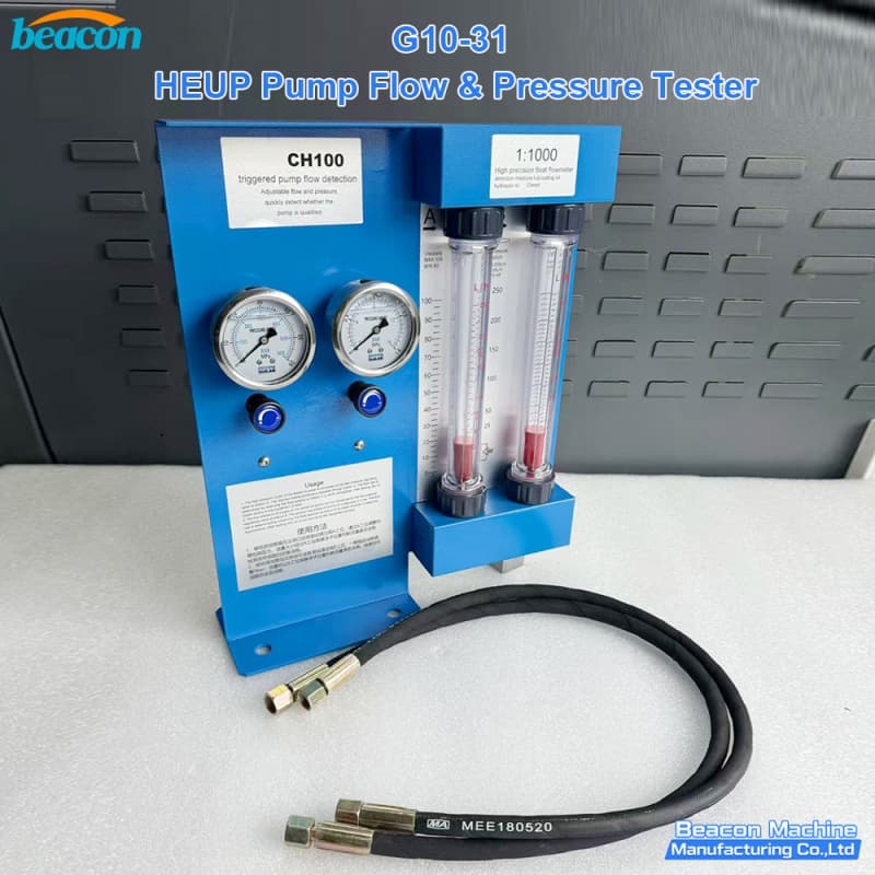 {G10-31 HEUP Pump Flow Pressure Tester for Caterpillar C7 C9 Engine Pump Test}