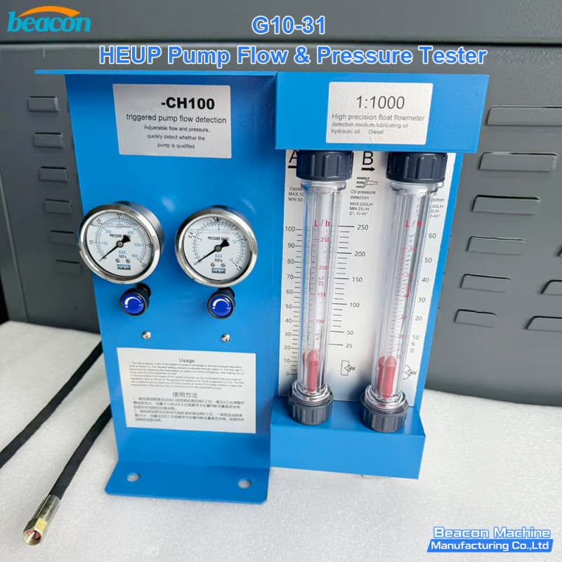 {G10-31 HEUP Pump Flow Pressure Tester for Caterpillar C7 C9 Engine Pump Test}