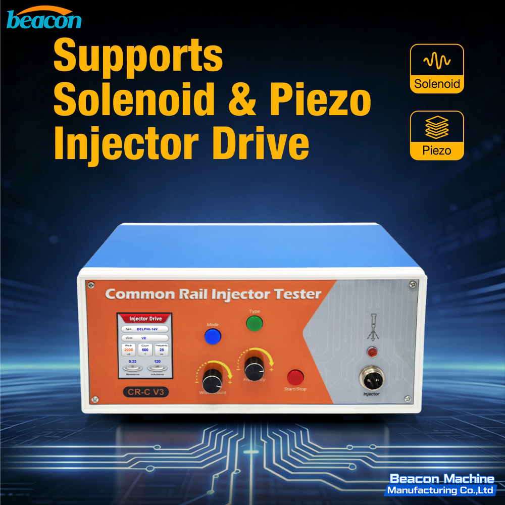 {CR-C V3 Common Rail Injector Tester LCR Test Piezo Solenoid Injector Drive Tester For Bosch Denso Delphi Siemens CAT}