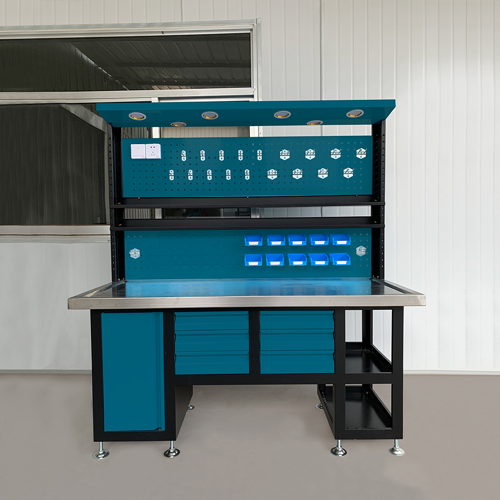 {BT-I Heavy Duty Steel Work Bench Workshop Garage}