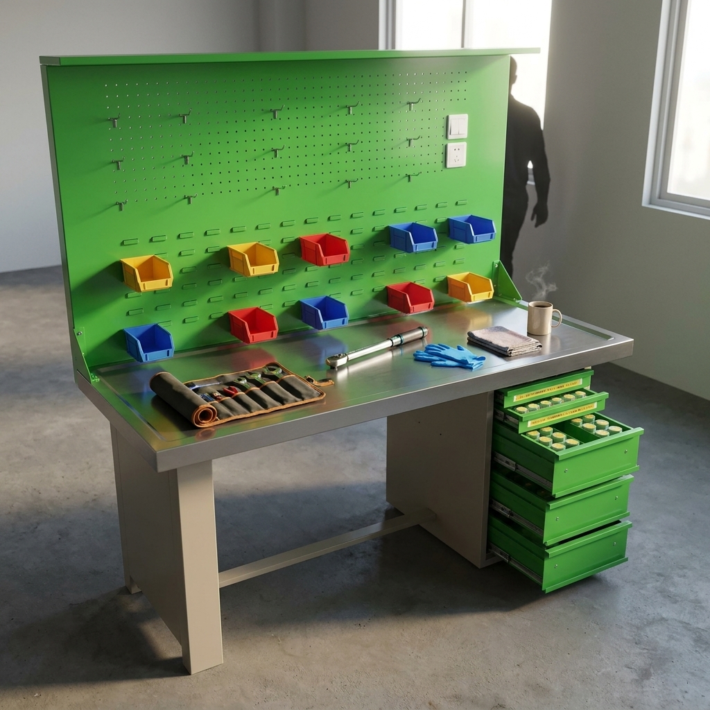 GT-F work bench morning prep station