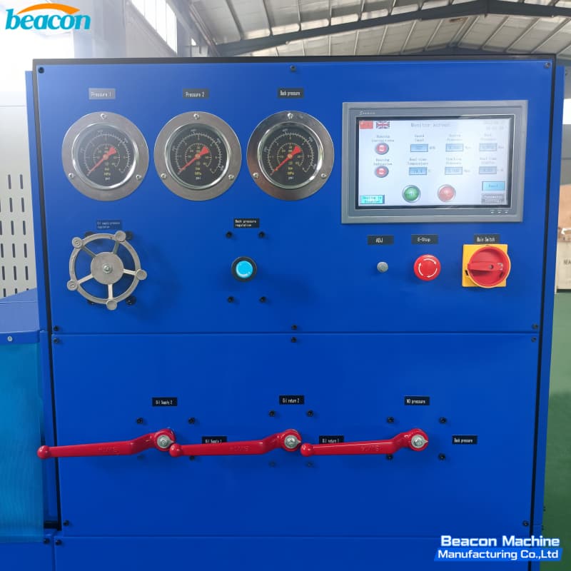 hydraulic safety valve test bench