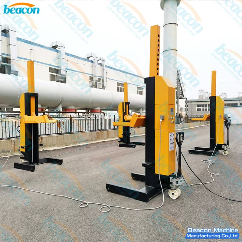 movable hydraulic bus lift
