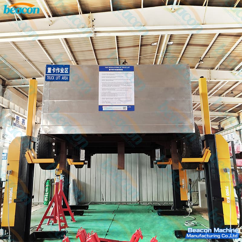 movable hydraulic bus lift