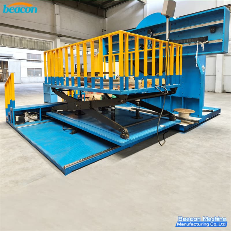 WD-3500 generator rotor winding machine front view with operator platform