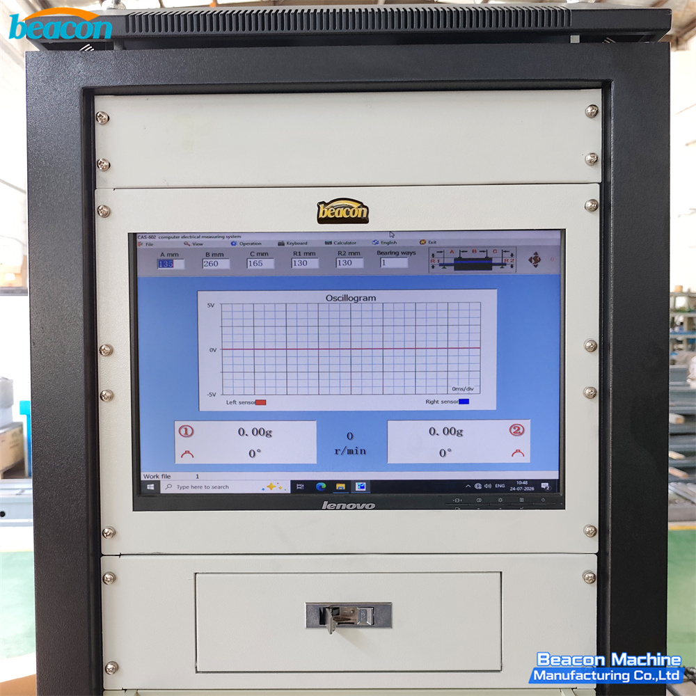 {YYQ-8000A Belt Drive Balancing Machine 8000kg Max Workpiece Industrial Rotor Dynamic Balancing Tester}